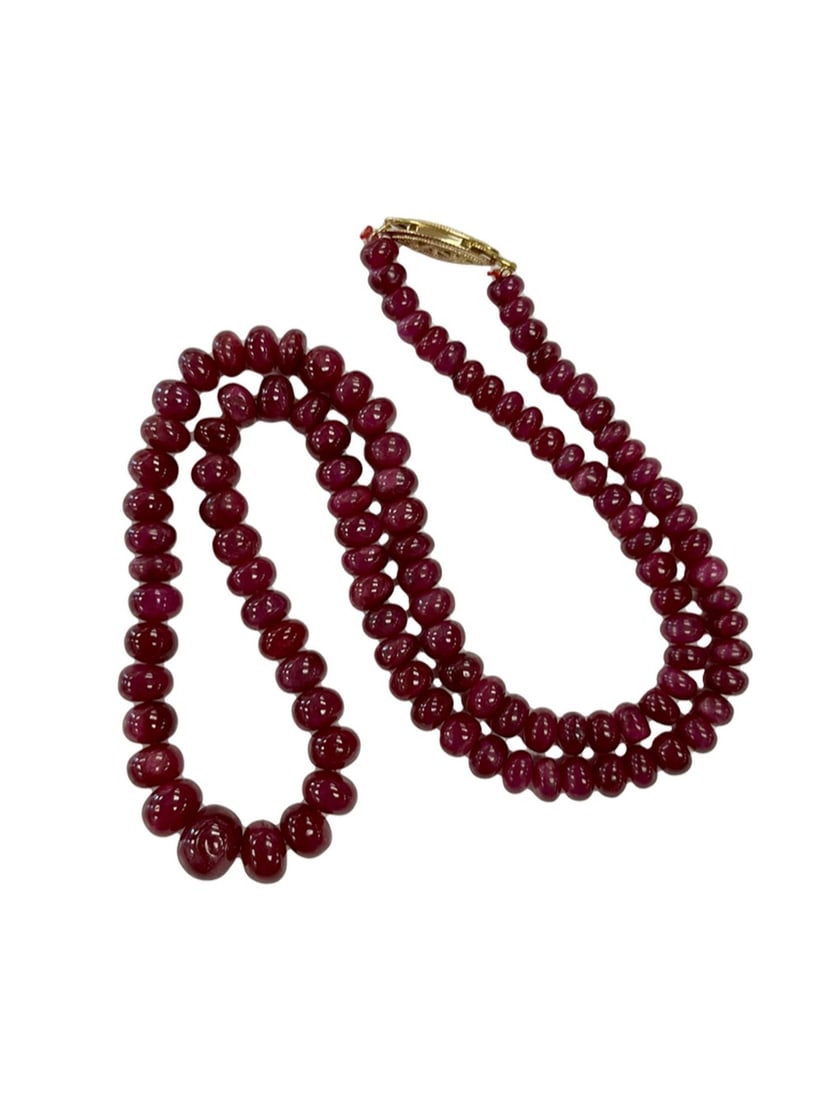 Ruby Beads Necklace - 4