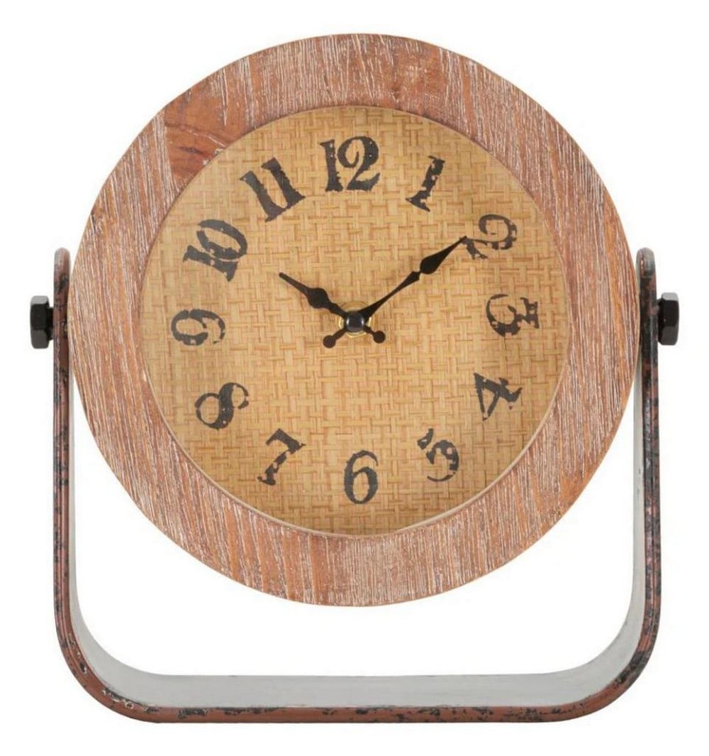 Metal and Wood Table Clock (1 of 5)