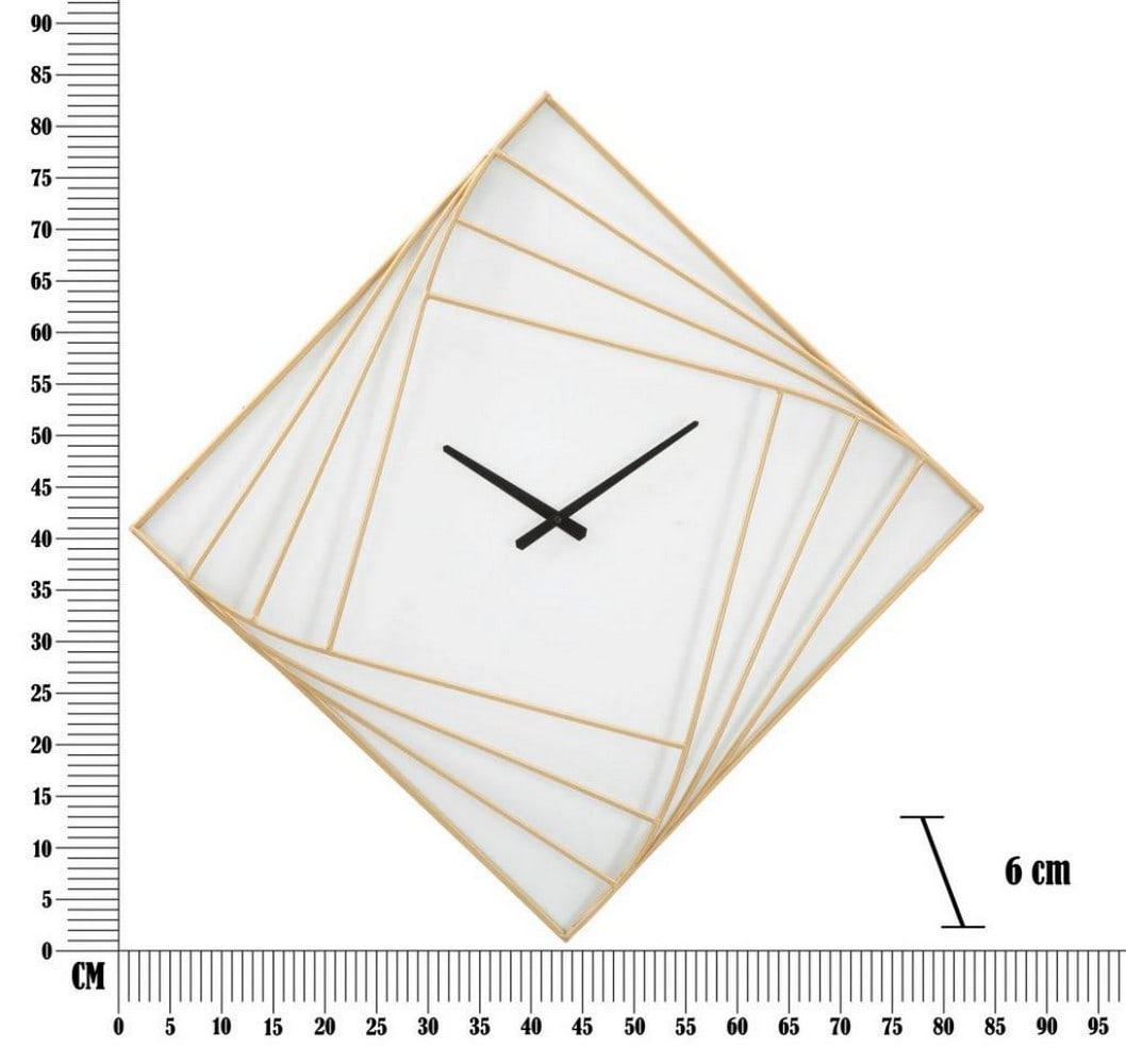 Contemporary Golden Wall Clock - 3