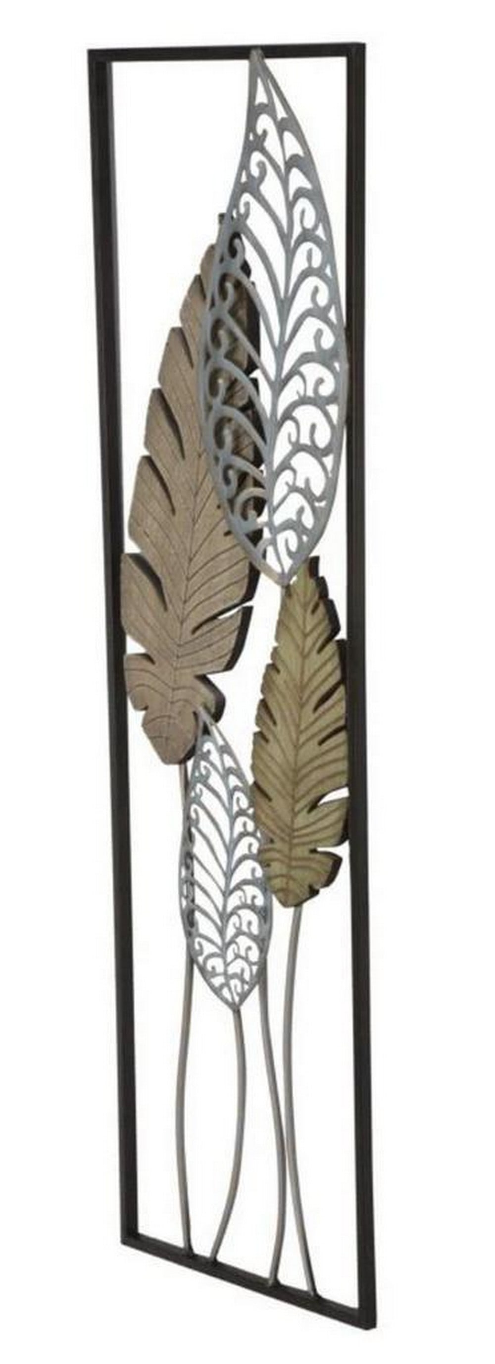 Metallic Leaf Wall Decor - 3
