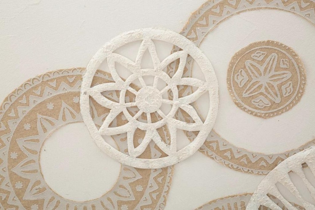 Textured Beige Abstract Canvas - 2