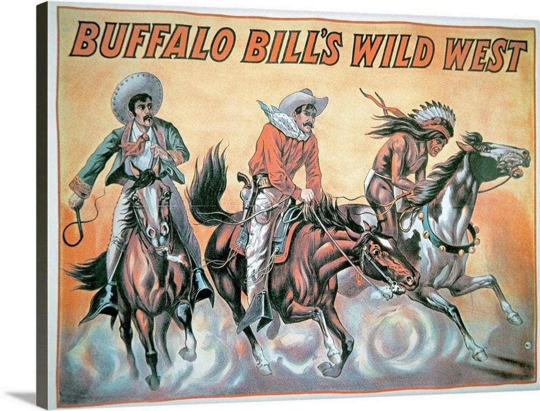 Buffalo Bill's Wild West Show, 1898 Vintage Canvas Print (1 of 2)