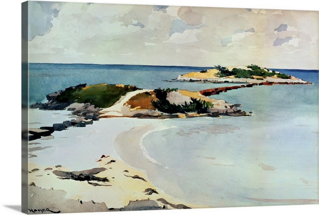 "Gallows Island" – Wall Art Reproduction by Winslow Homer: "Gallows Island" – Wall Art Reproduction by Winslow Homer "Gallows Island" by Winslow Homer showcases the artist’s masterful depiction of atmosphere and maritime scenery. Homer’