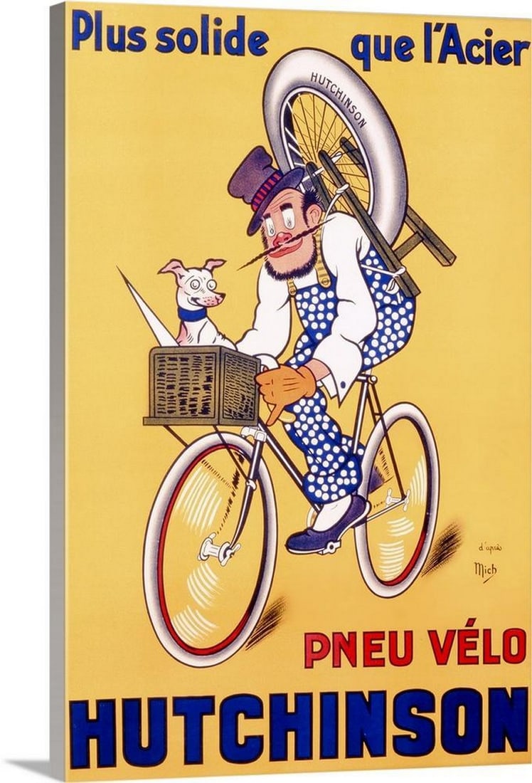 1937 Hutchinson Tire Ad Canvas Print Wall Art (1 of 1)