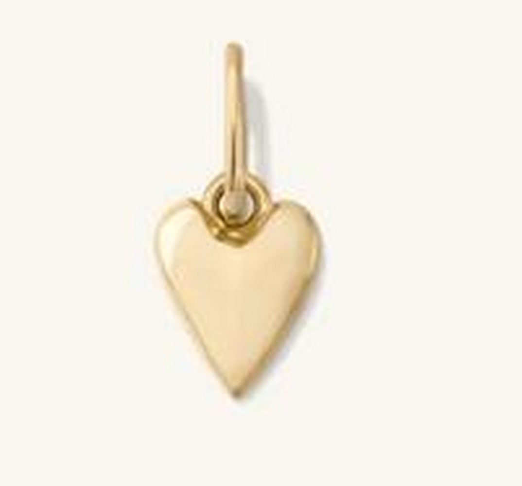 14K Gold Heart Pendant: 14K Gold Heart Pendant. This pendant exudes timeless elegance with its simple yet meaningful design. Crafted from 14K gold, it features a smooth, polished finish, making it a perfect addition to