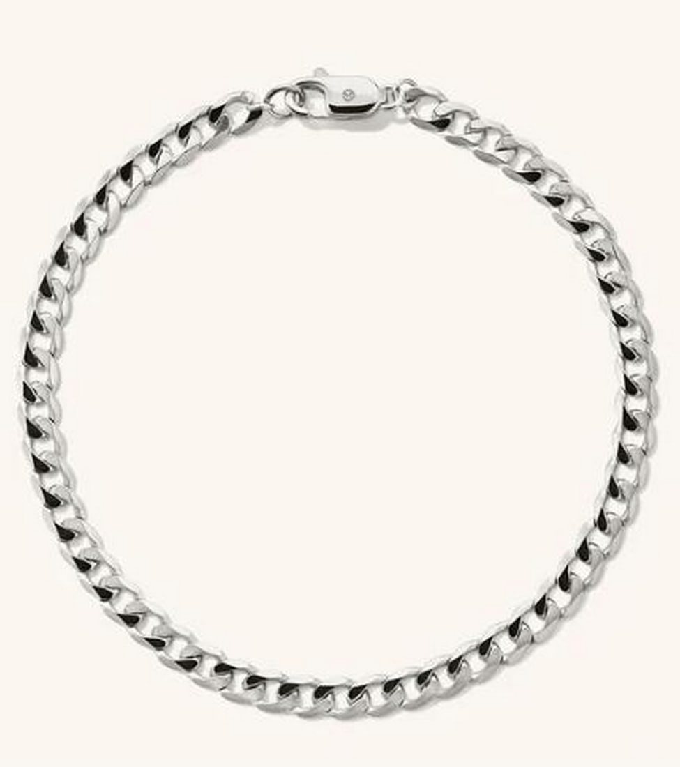 Sterling Silver Classic Curb Link Bracelet (1 of 1)