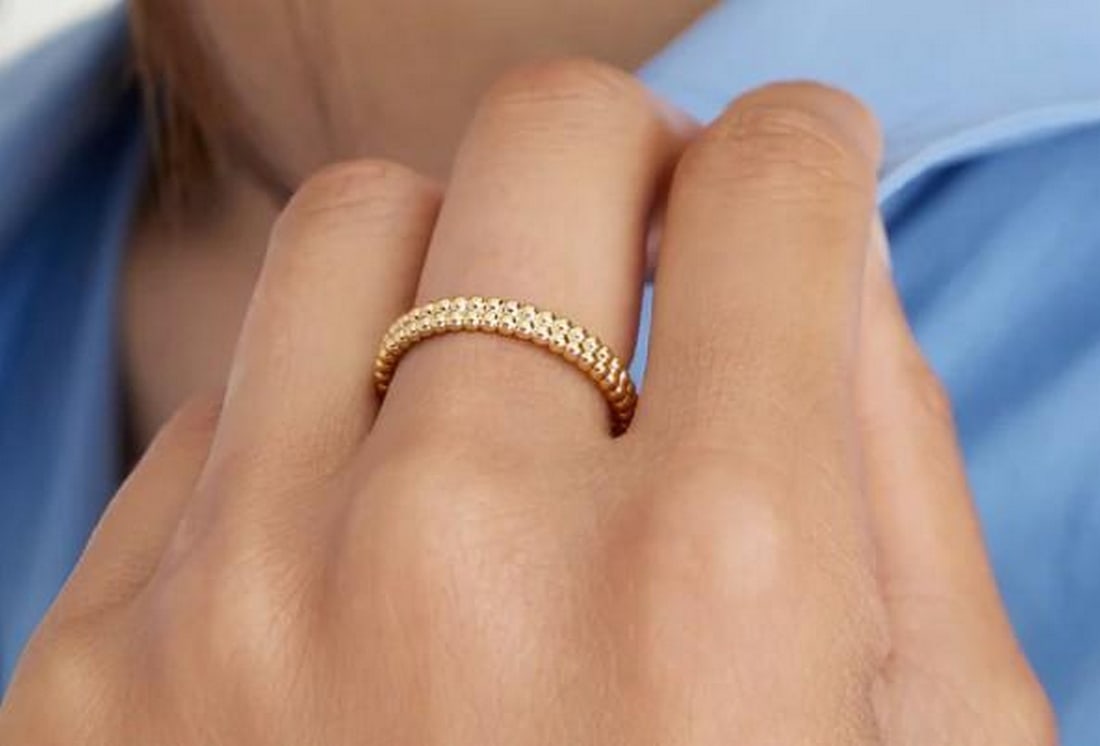 Twin Bead Stacker Ring - 3