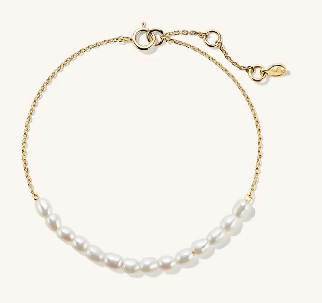 Delicate Tiny Pearl Bracelet - 2