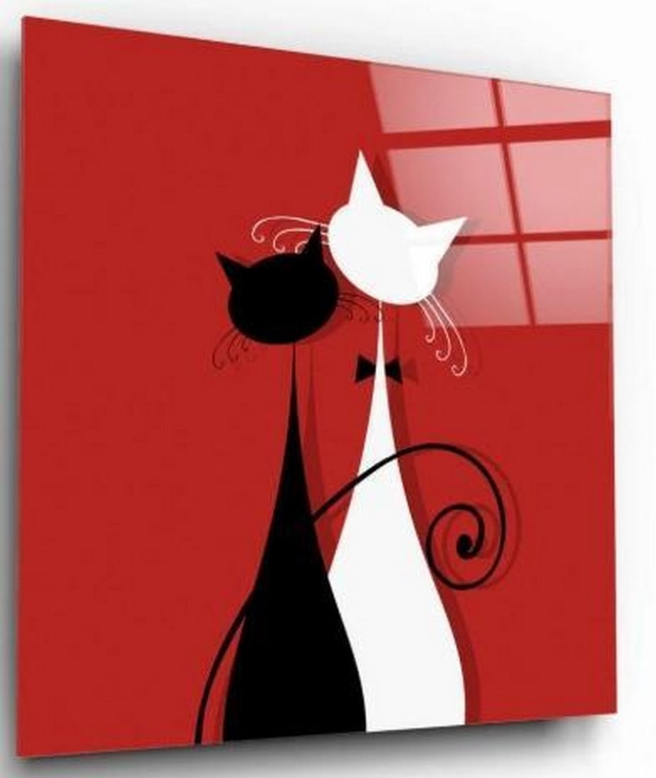 Together in Contrast Tempered Glass Wall Art (1 of 3)