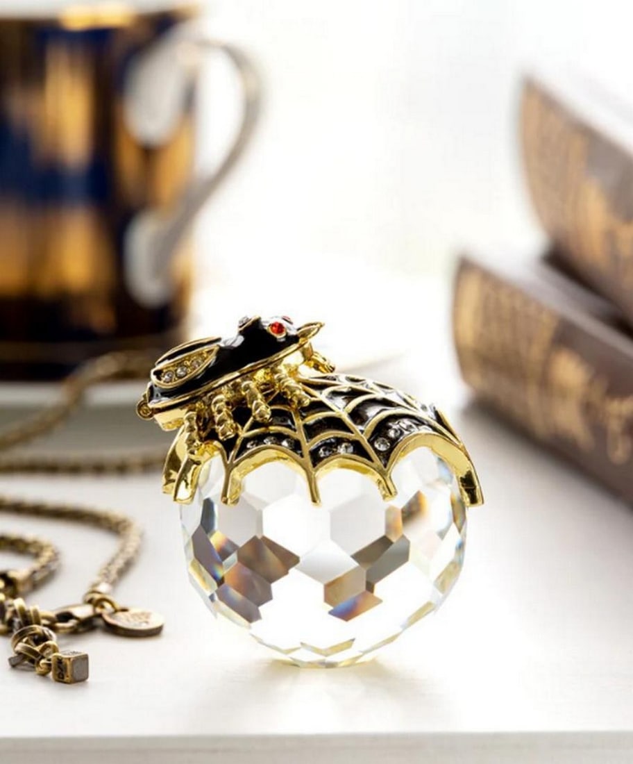 Crystal Web Spider Trinket Box - 5