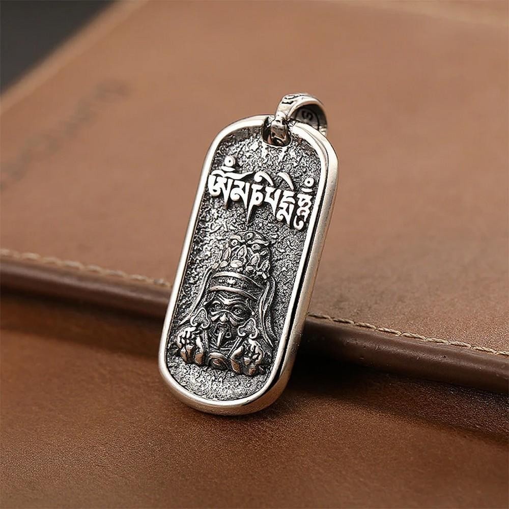 Zakiram Square Pendant: Zakiram Square Pendant Handcrafted from gleaming silver by skilled Mongolian artisans, the Zakiram Square Pendant is a celebration of heritage, resilience, and timeless artistry. Intricate
