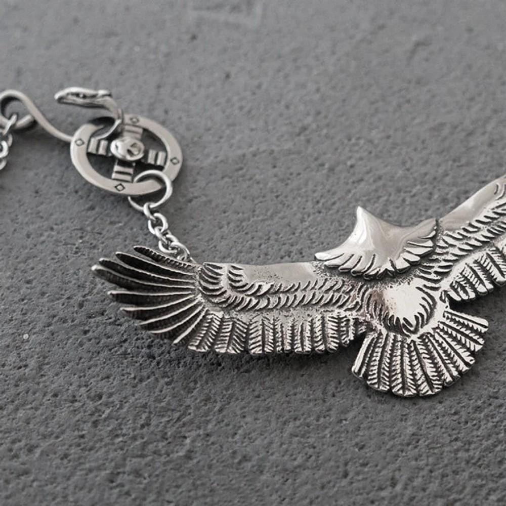 Spread Wings Eagle Choker Necklace - 3