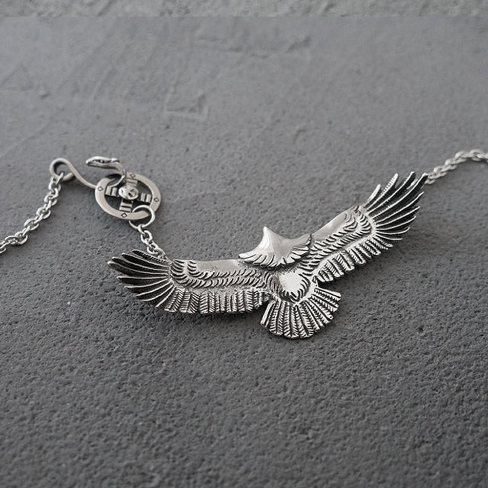 Spread Wings Eagle Choker Necklace - 4