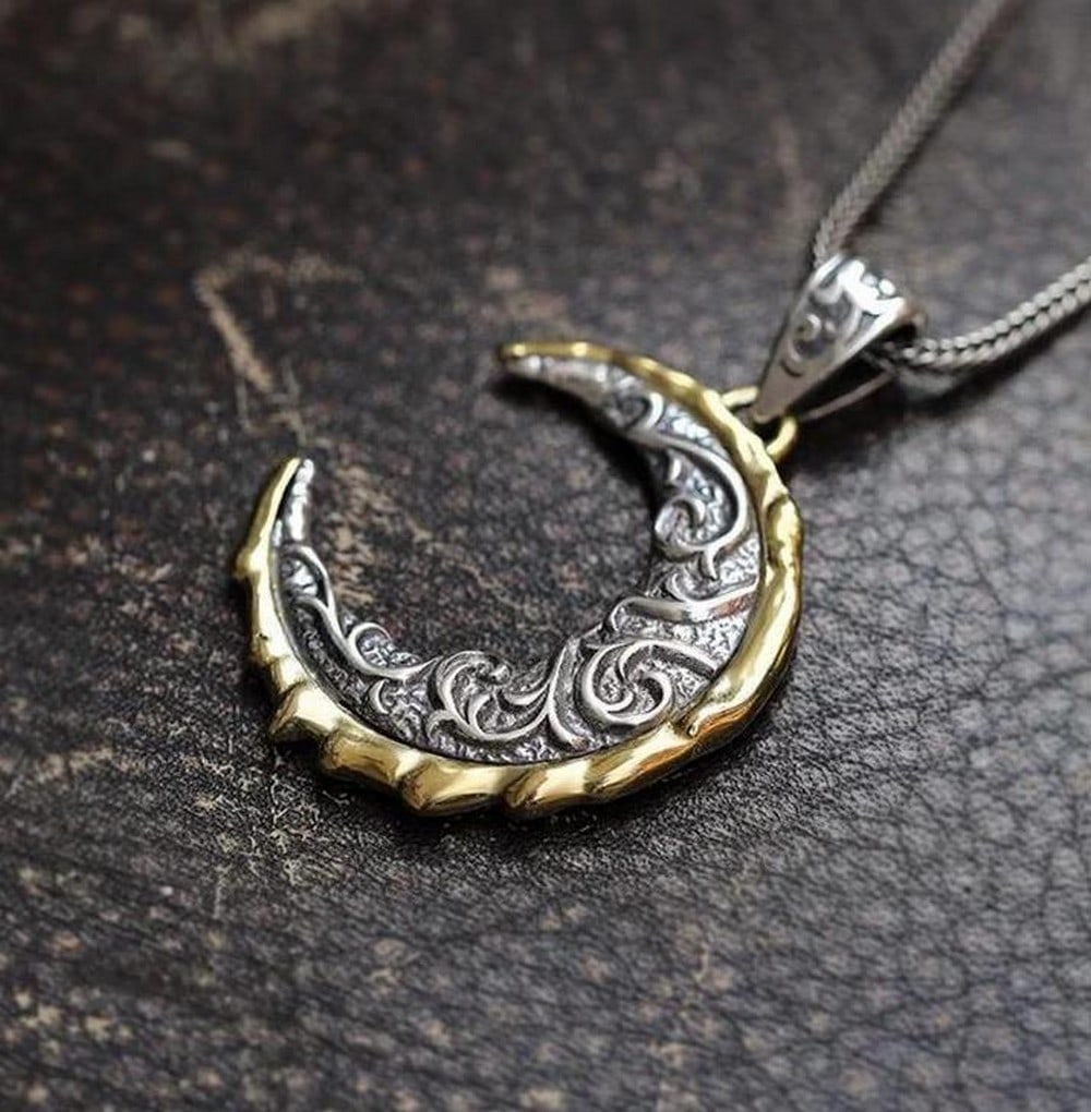 Crescent Moon Pendant - 2