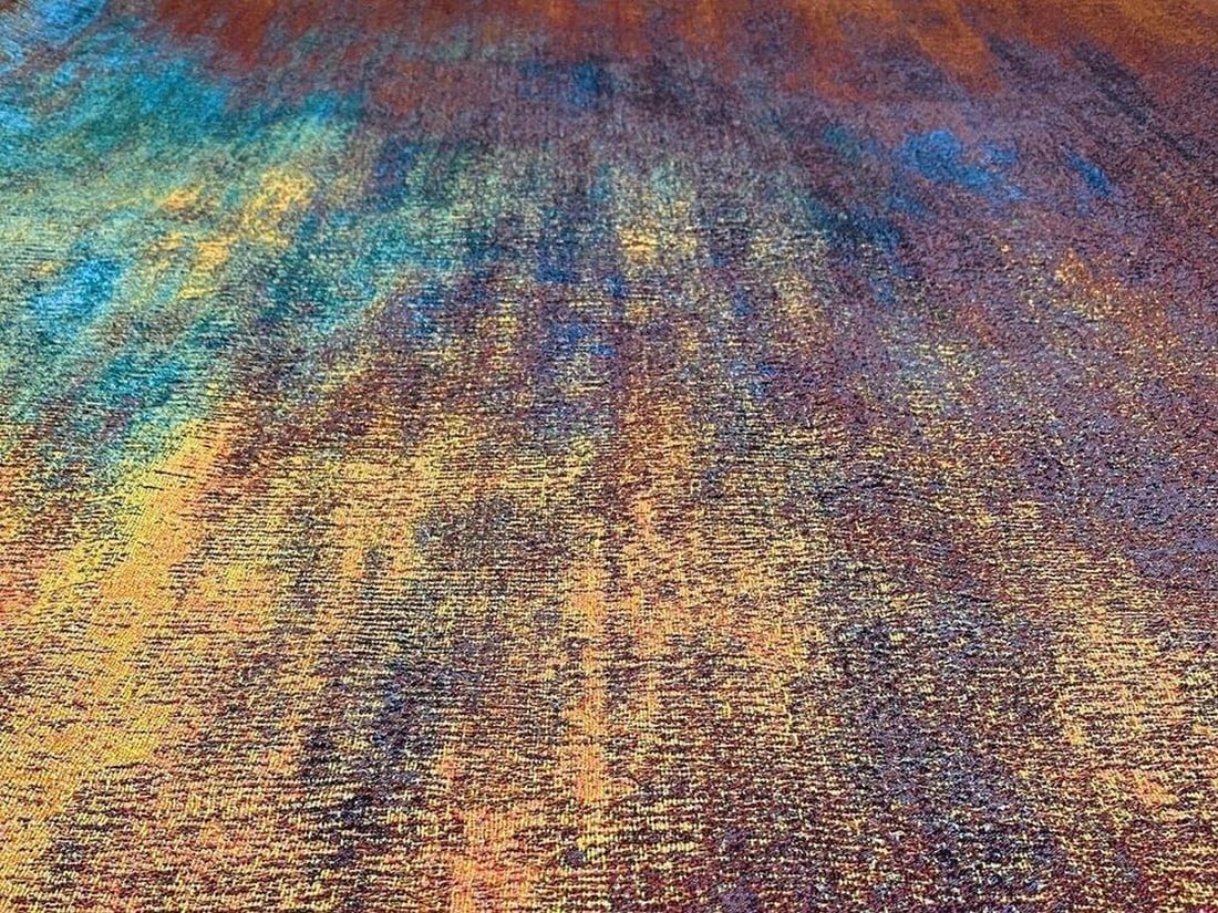 Continuum Modern Abstract Square Wall Tapestry - 3