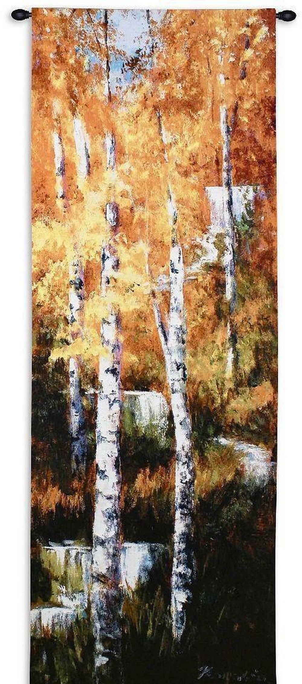 Autumn Birch Trees Inspired Wall Tapestry (1 of 3)