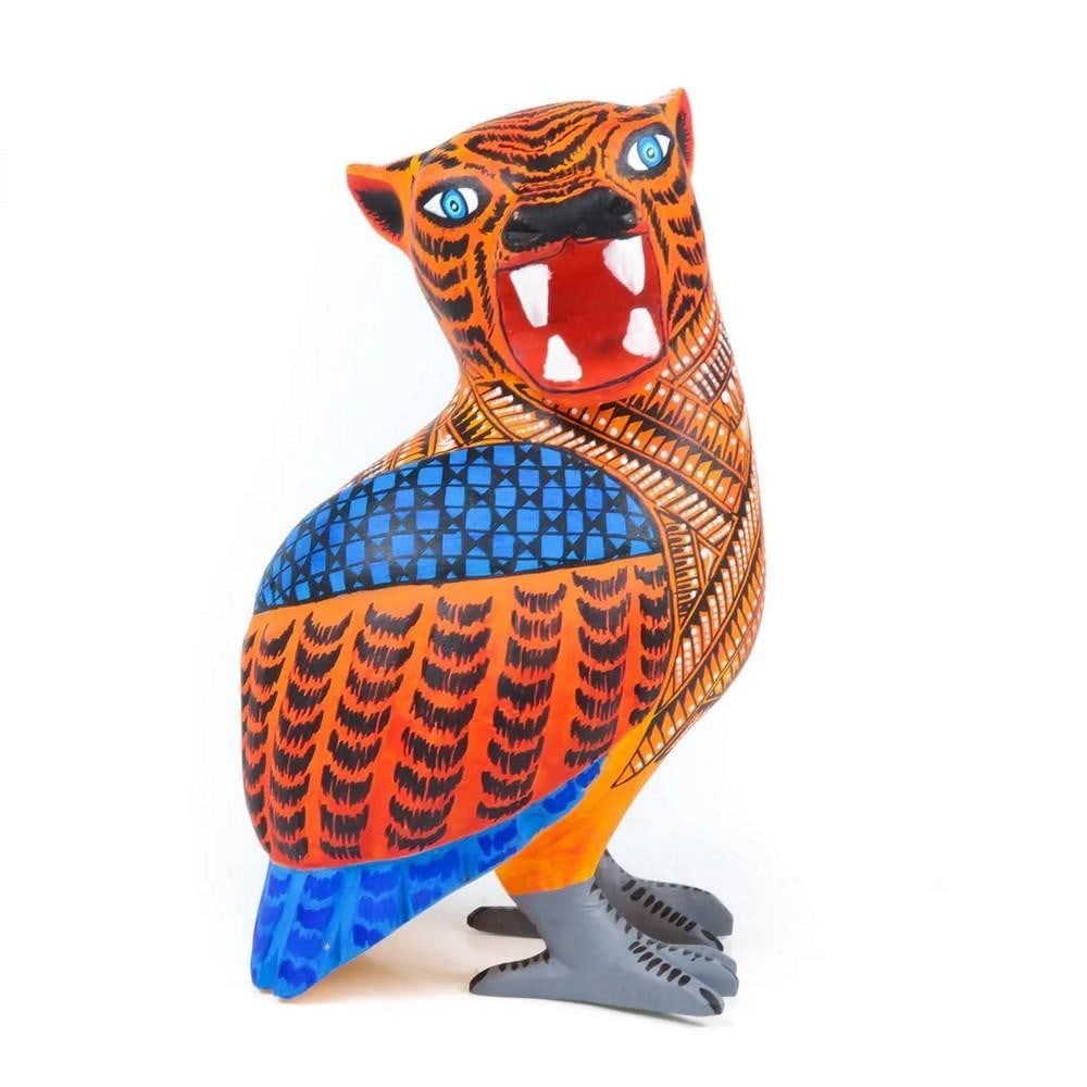 Mystical Jaguar-Owl – Vibrant Oaxacan Alebrije by the Ramirez Family (1 of 4)