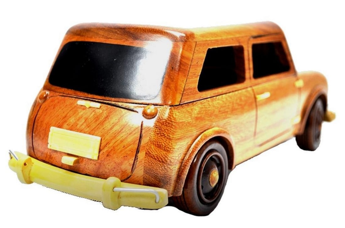 Mini Cooper Wooden Model - 2