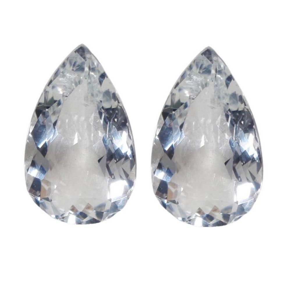 1.16ct Pear Cut Aquamarine Gemstone Pair: 1.16ct Pear Cut Aquamarine Gemstone Pair Size: 7 x 5mm Total Carat Weight: 1.16ct Untreated Origin: Brazil Please view photos for further details