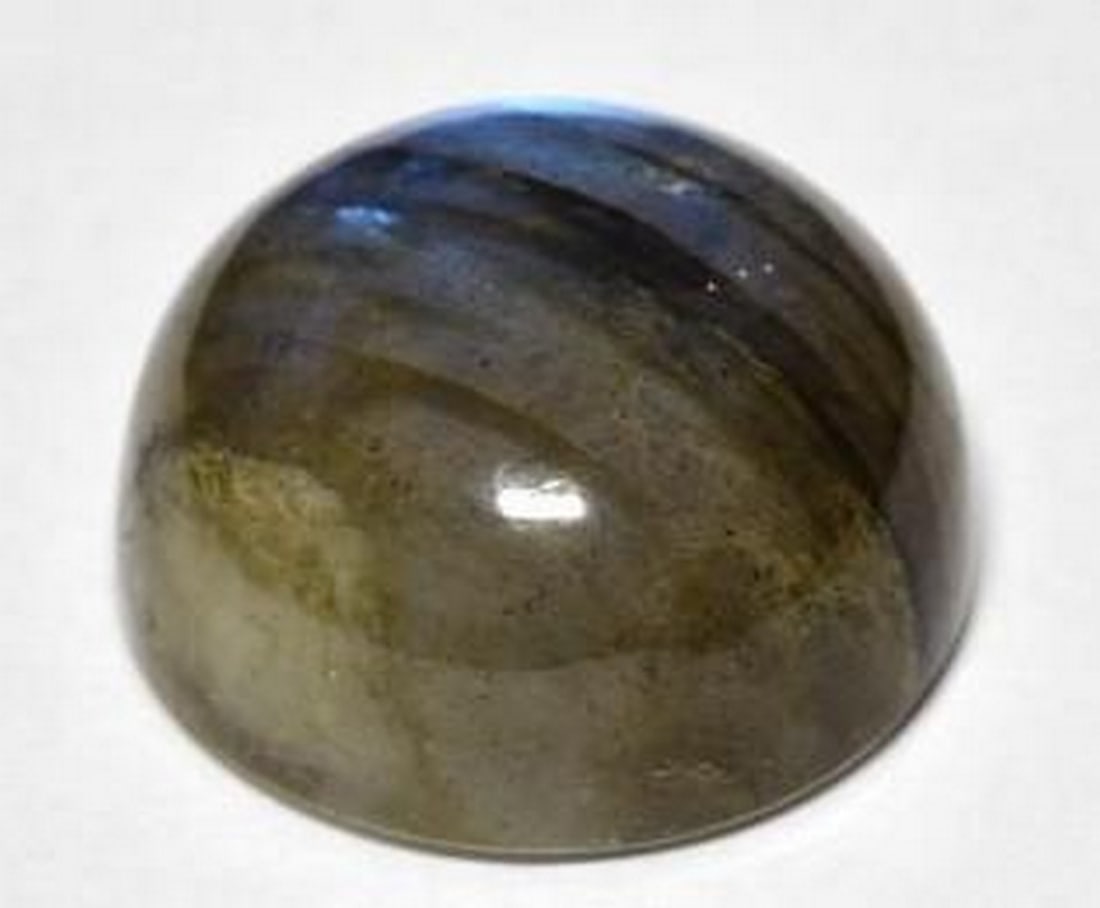 11.98ct Aurora Round Labradorite: 11.98ct Aurora Round Labradorite A captivating 11.98 ct natural labradorite gemstone, expertly cut into a classic round shape. This translucent stone displays a mesmerizing play of color—flashes of