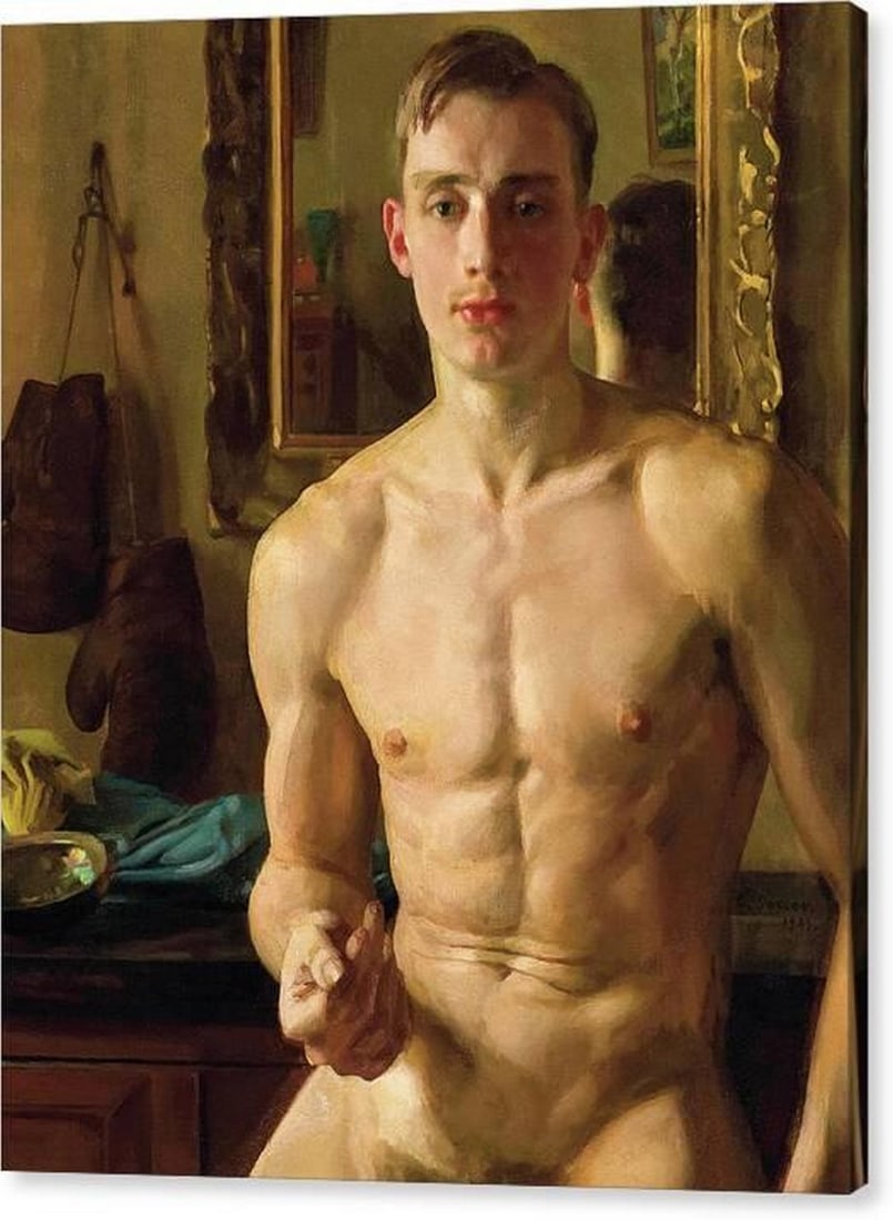 The Boxer, 1933 Canvas Print Wall Art: The Boxer, 1933 Canvas Print Wall Art This canvas print features The Boxer, 1933 by Konstantin Somov, presenting a striking and characterful composition that reflects the artist’s refined aesthetic