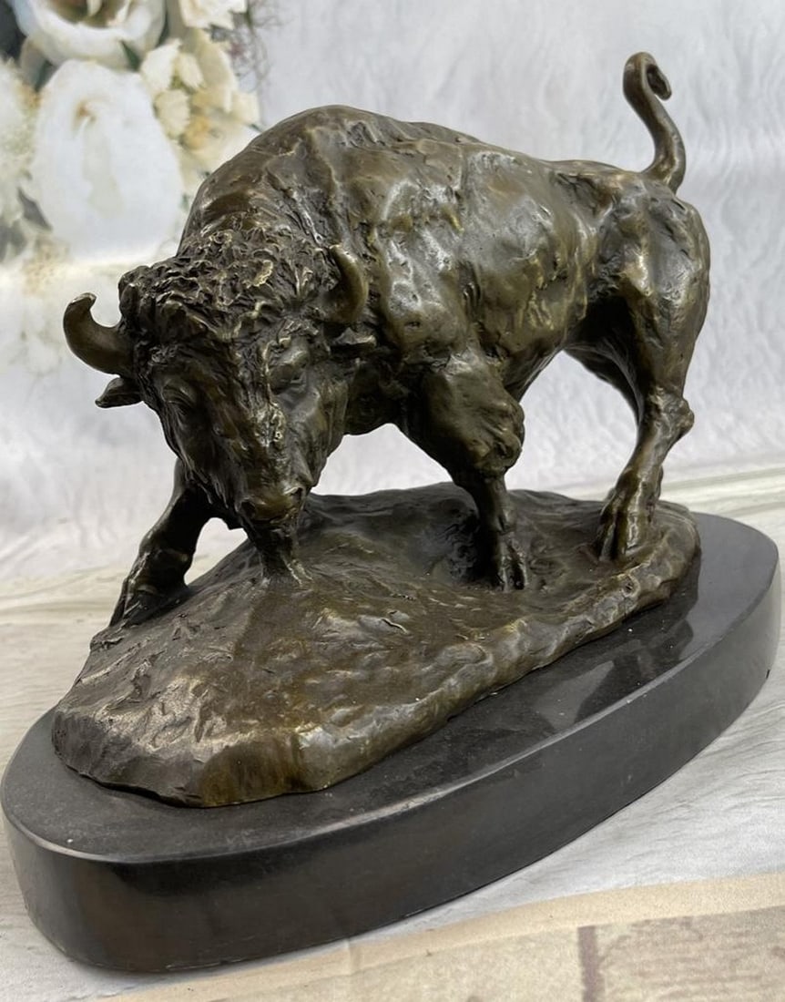American Buffalo Bronze Sculpture (1 of 4)