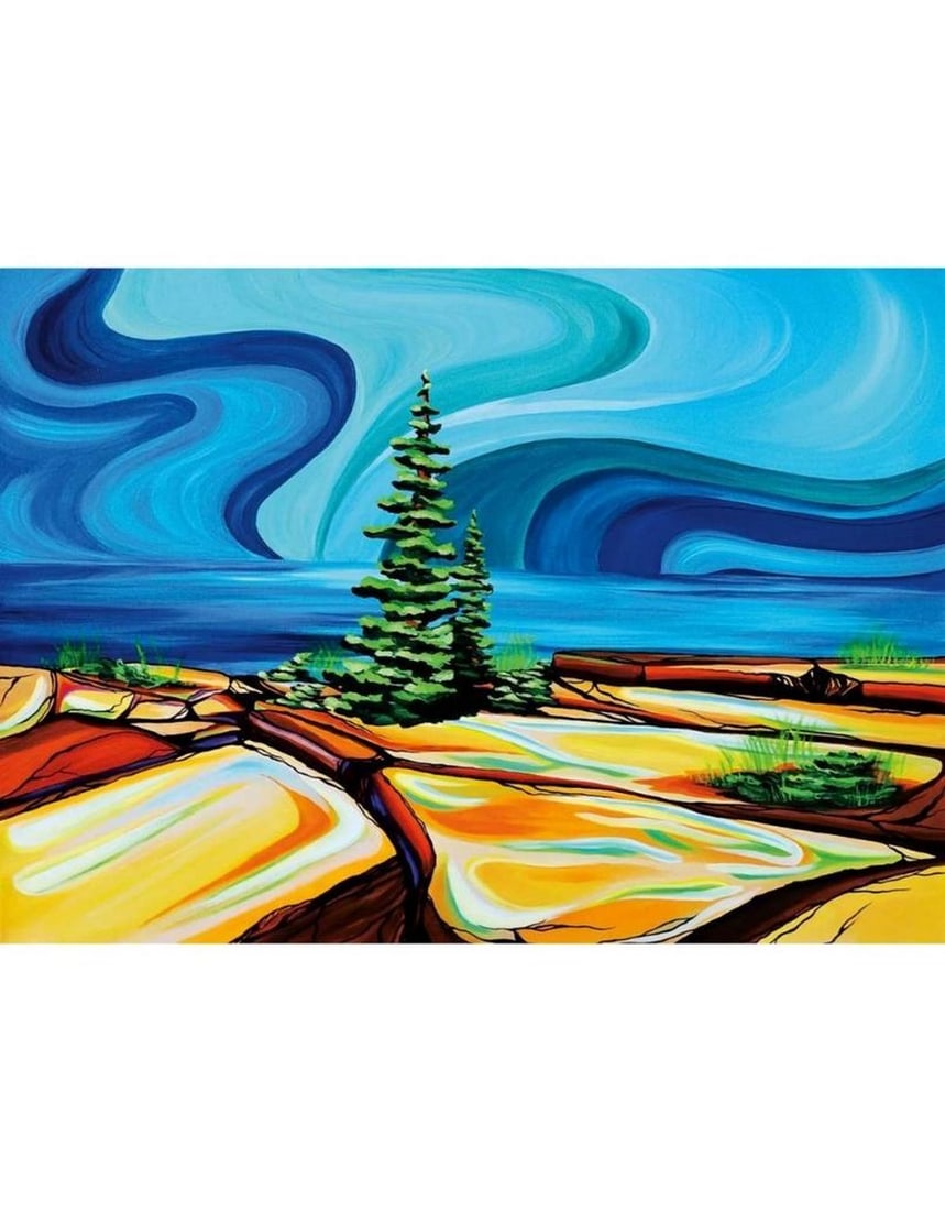 "Precious Memories" by Shawna Boulette Grapentine Framed Art Print: "Precious Memories" by Shawna Boulette Grapentine Framed Art Print Cultural Background: Cree-Ojibway, Manitoba Shawna Boulette Grapentine, a Cree-Ojibway artist from Winnipeg, Manitoba, grew u