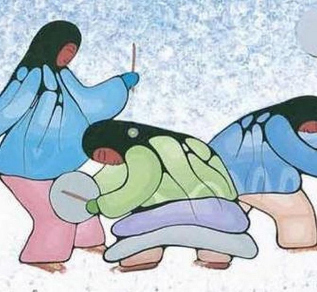 14" x 12" Cecil Youngfox's "Winter Dancers" Framed Art Print: 14" x 12" Cecil Youngfox's "Winter Dancers" Framed Art Print Until his premature passing in 1987 at the age of 45, Cecil Youngfox had solidified his position as one of Canada'