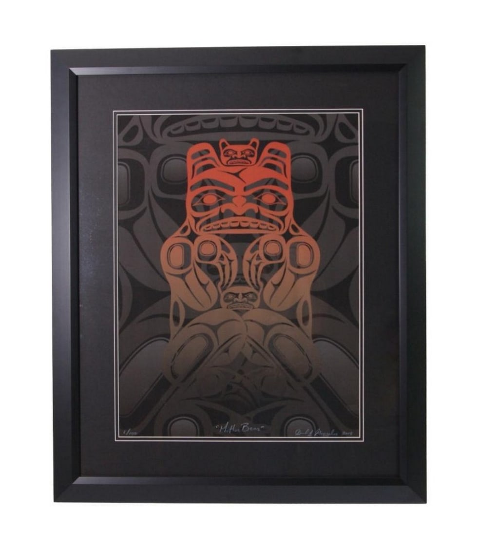 27.5" x 33.5" Framed Limited 'Mother Bear' Print (1 of 2)