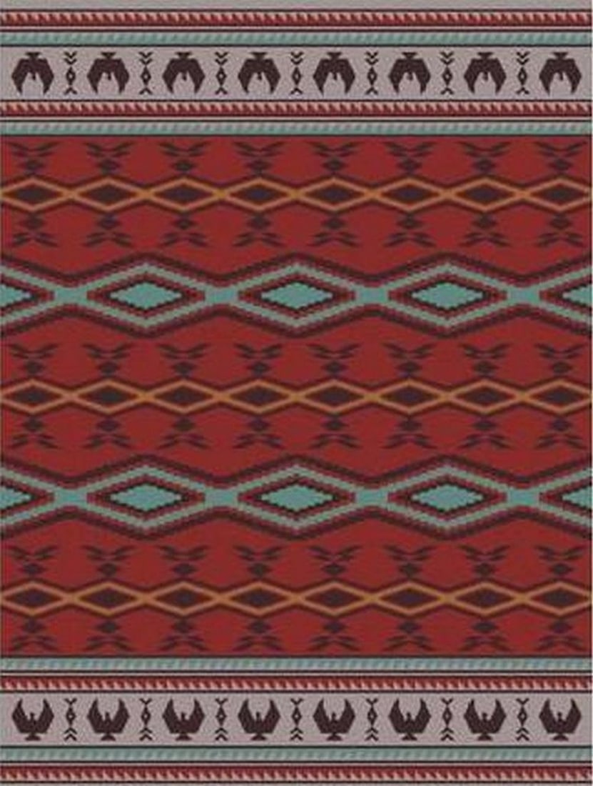 Sky Spirit Weave: Salish Weaving Collection Indigenous Blanket - 80" x 60" (1 of 3)