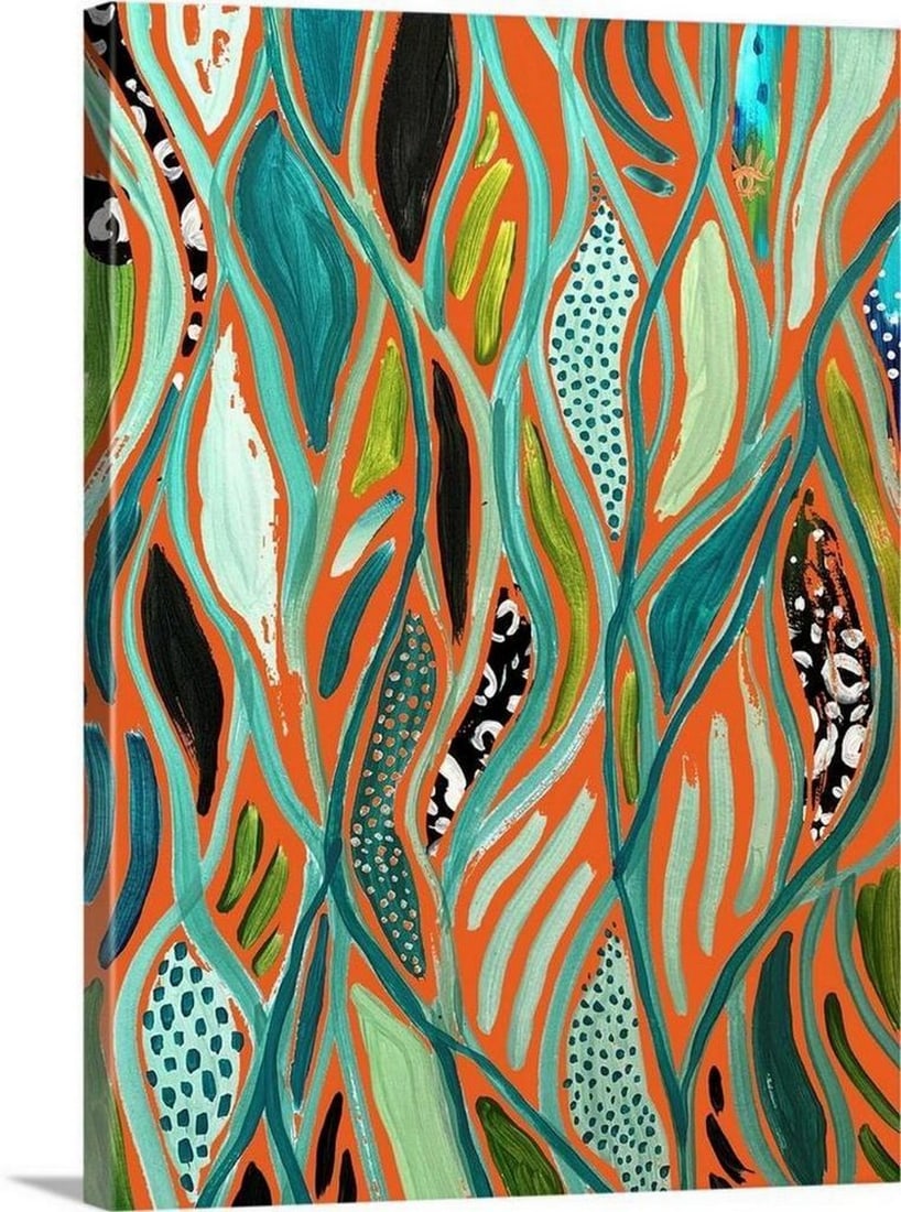 Abstract Print 3 Canvas Reproduction: Abstract Print 3 Canvas Reproduction By EttaVee Art Artist, designer and social media influencer, Jessi Raulet, has become well known for her bright, bold hand-painted designs. With an ability to cra