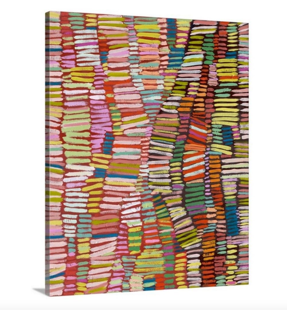 30 Grasses Canvas Reproduction: 30 Grasses Canvas Reproduction by Chris Small Abstract depiction of Australian grasses. About the Author: Chris Small Chris Small of Australia is fascinated by the way we can see ‘time’ in the v