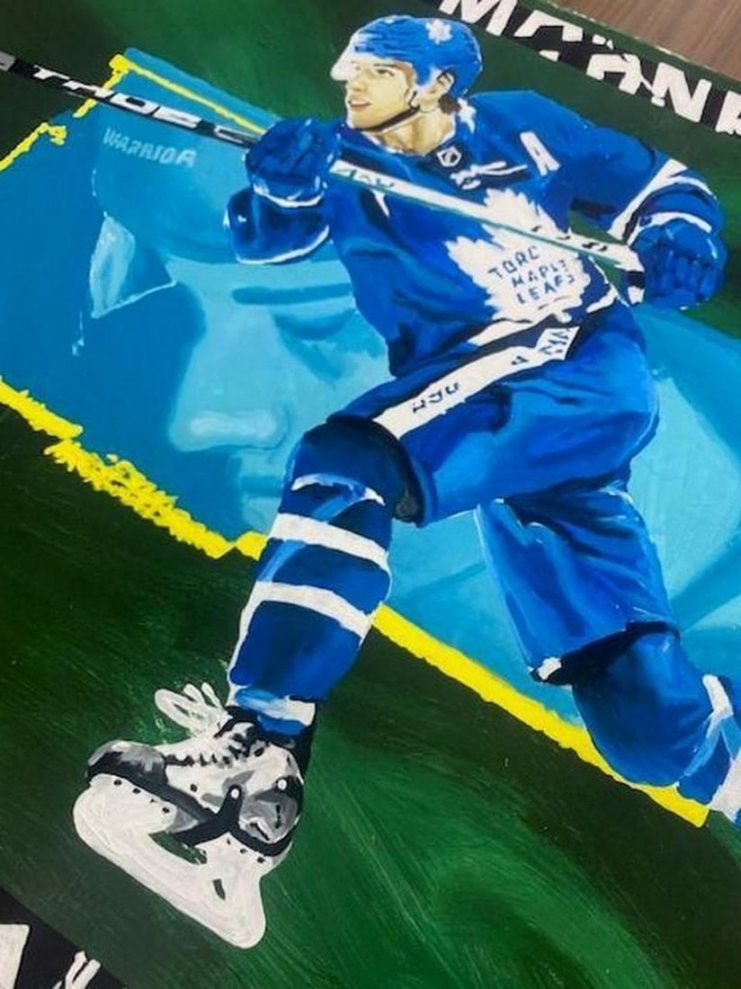 Daniel Maltzman "Mitch Marner" Signed & Numbered 16" x 20" Artist Proof: Daniel Maltzman "Mitchell Marner" Signed & Numbered Artist Proof. This Is the First Edition Set Artist Proof Signed Master Piece. The Signed Artist Proof Edition Is Numbered To Only 16 &am