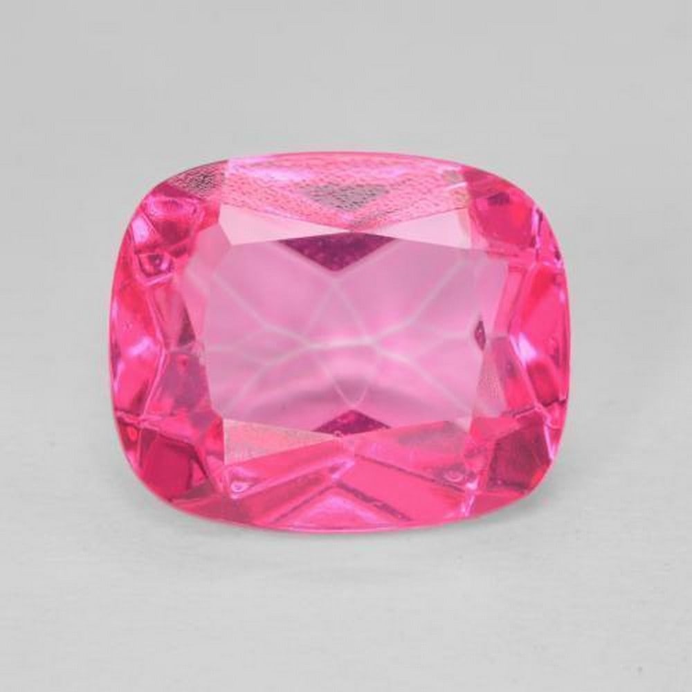 6.31 ct Natural Deep Magenta Topaz, Cushion Cut, VVS, Brazil (1 of 3)