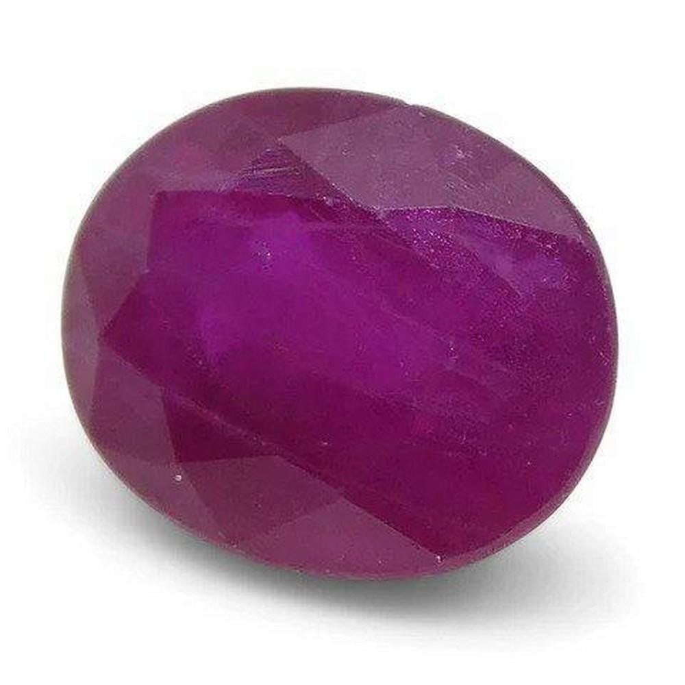 0.78ct Oval Cut Burma Ruby - 2