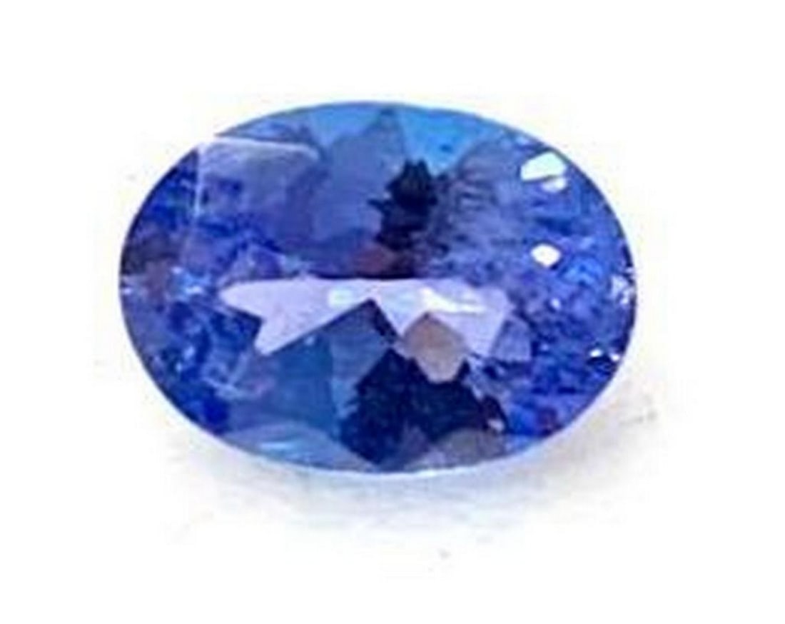 0.78ct Oval Faceted Tanzanite Gemstone (1 of 3)