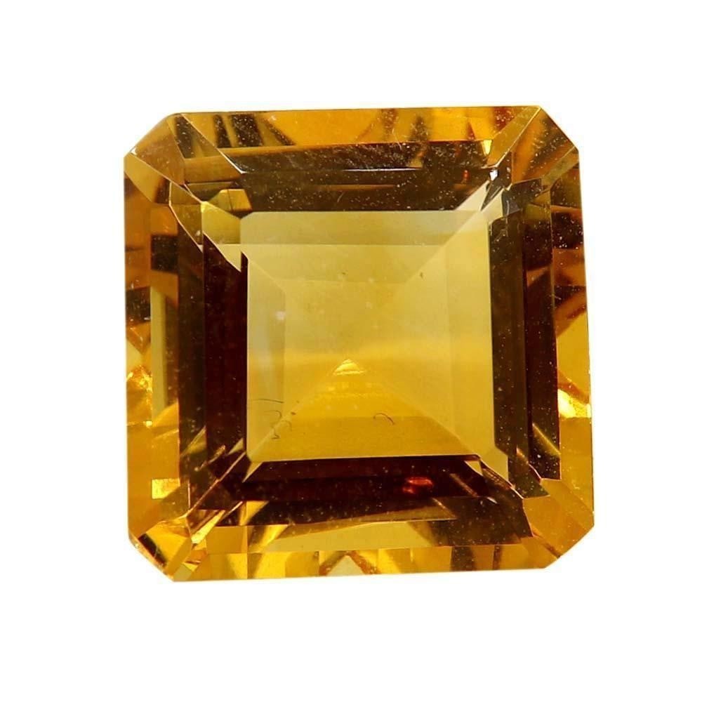 Citrine Octagon Faceted Gem: Citrine Large Size Octagon Gemstone Clean Center Piece Size: 12.7 x 12.8 mm Weight In Carats: 8.62 View Photos For Further Details.