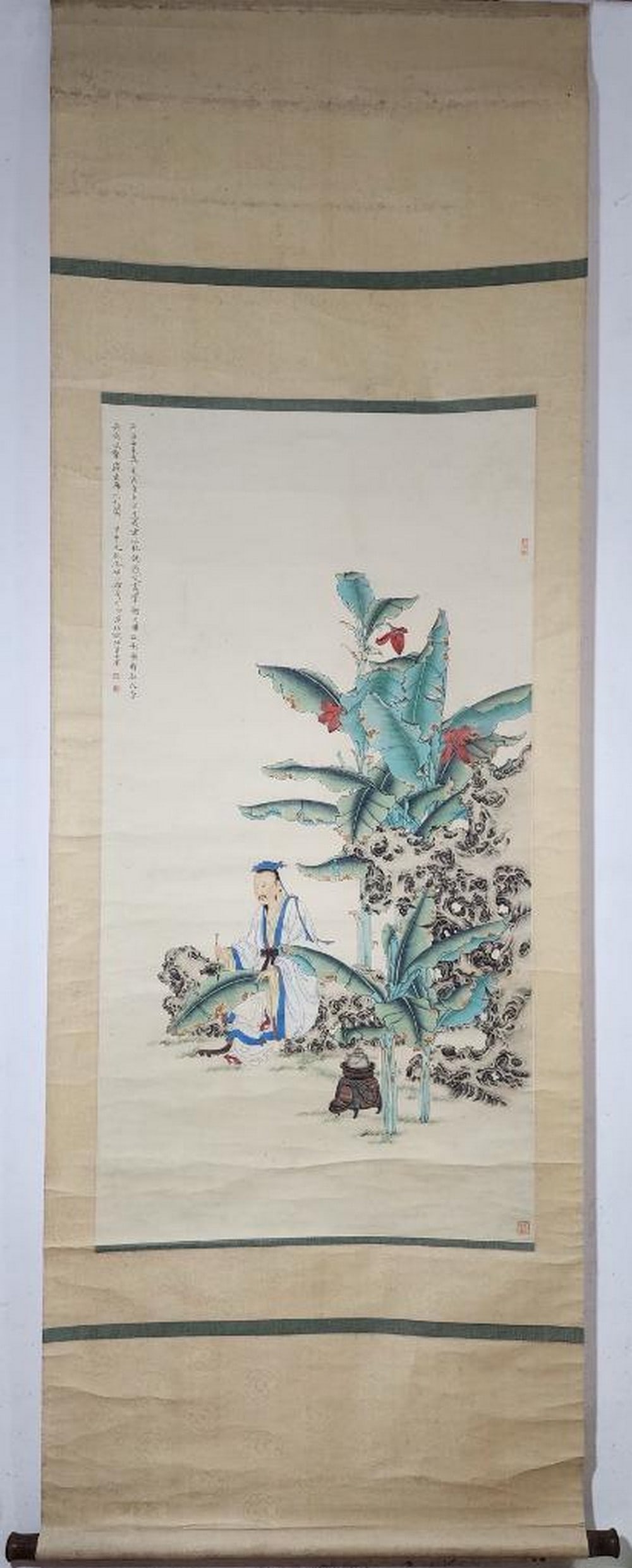 Inspired Chinese Brush Handpainting Scroll with Mark of Ren Zhong (1 of 9)