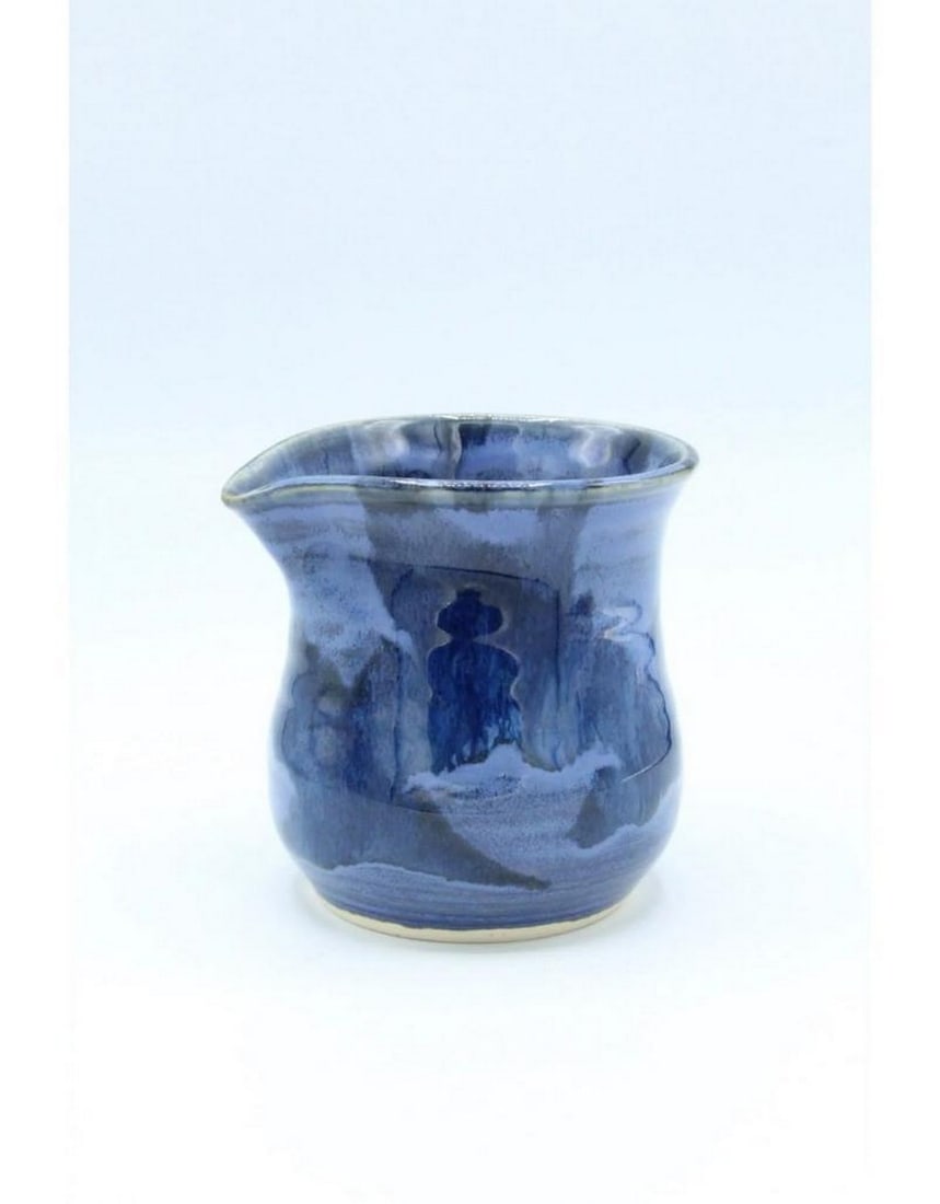 Blue Stoneware Creamer (1 of 1)