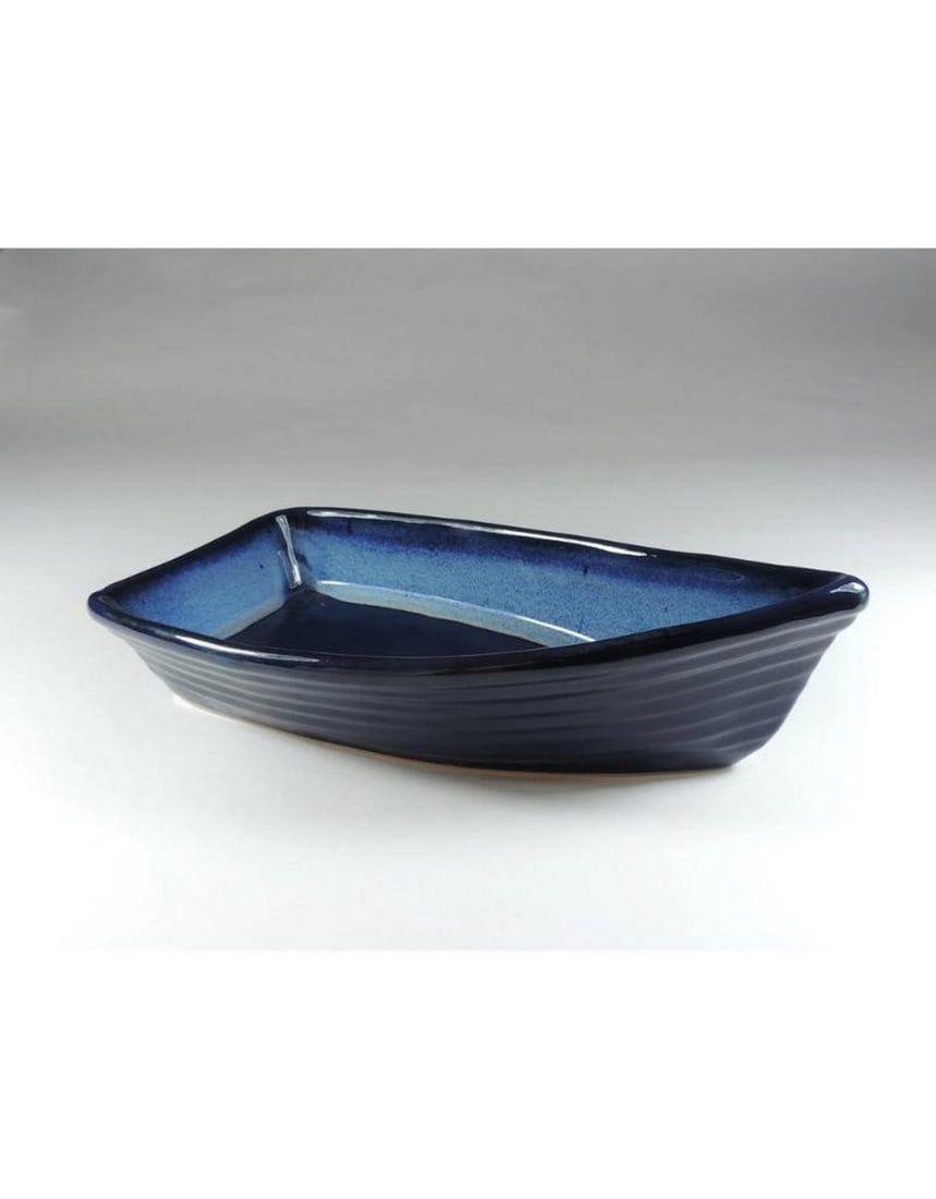 Northern Light Blue Ceramic Charcuterie Boat (1 of 1)