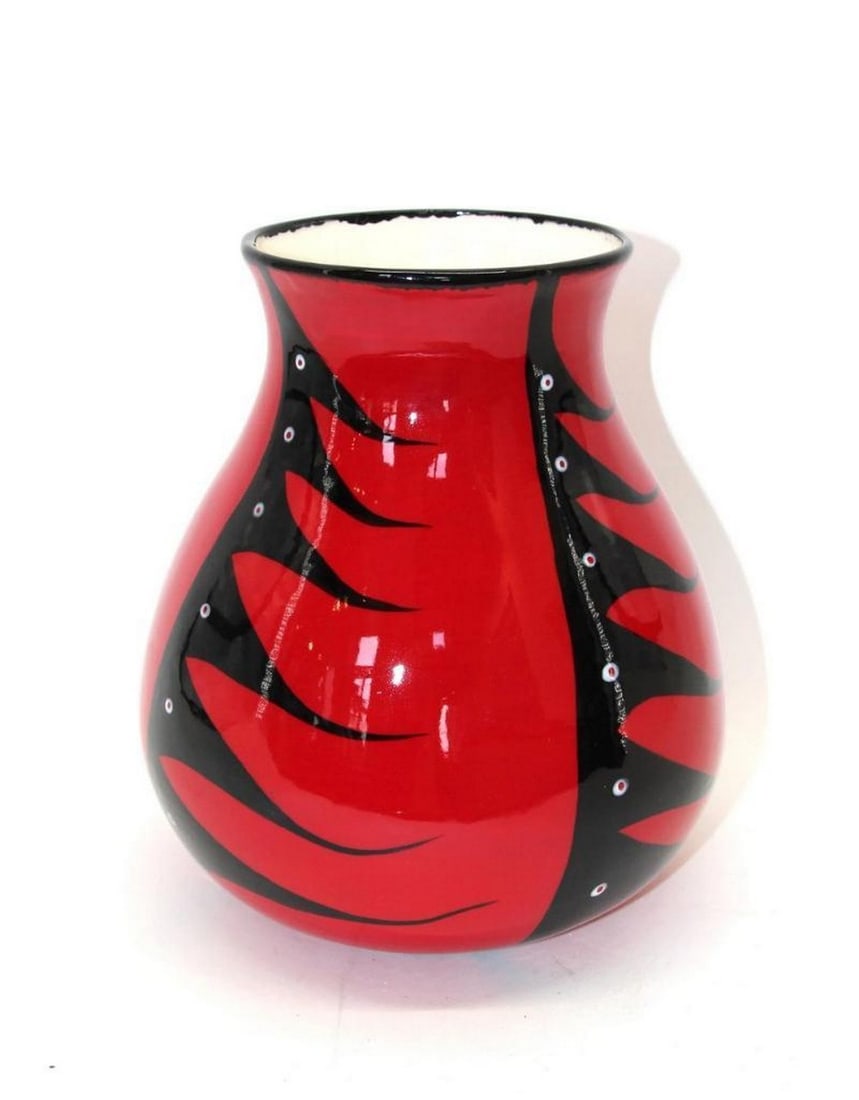 Red Large Water Pottery Vase by Veran Pardeahtan (1 of 2)
