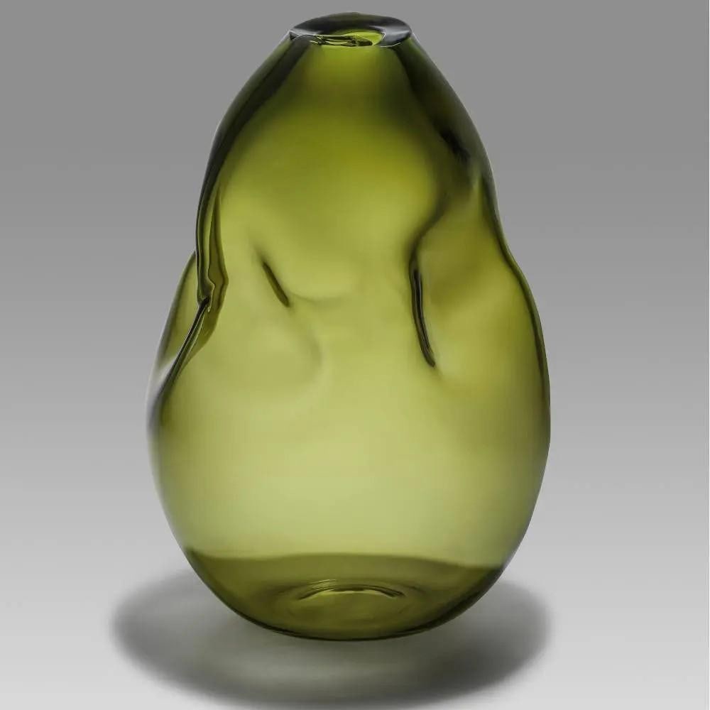 Green Volcano' Glass Sculpture by Remigijus Kriukas (1 of 1)