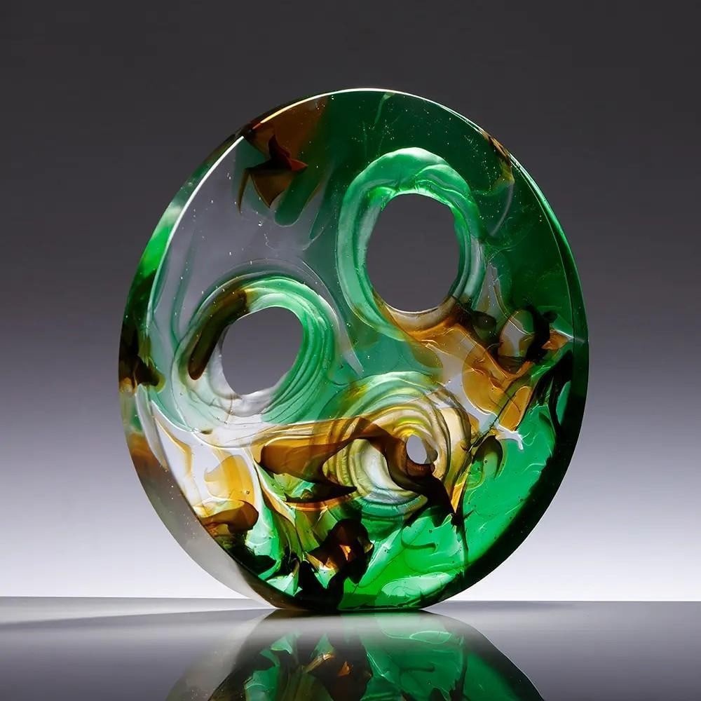 Autumn Vision’ Colourful Cast Glass Sculpture by Sandra Balme (1 of 2)