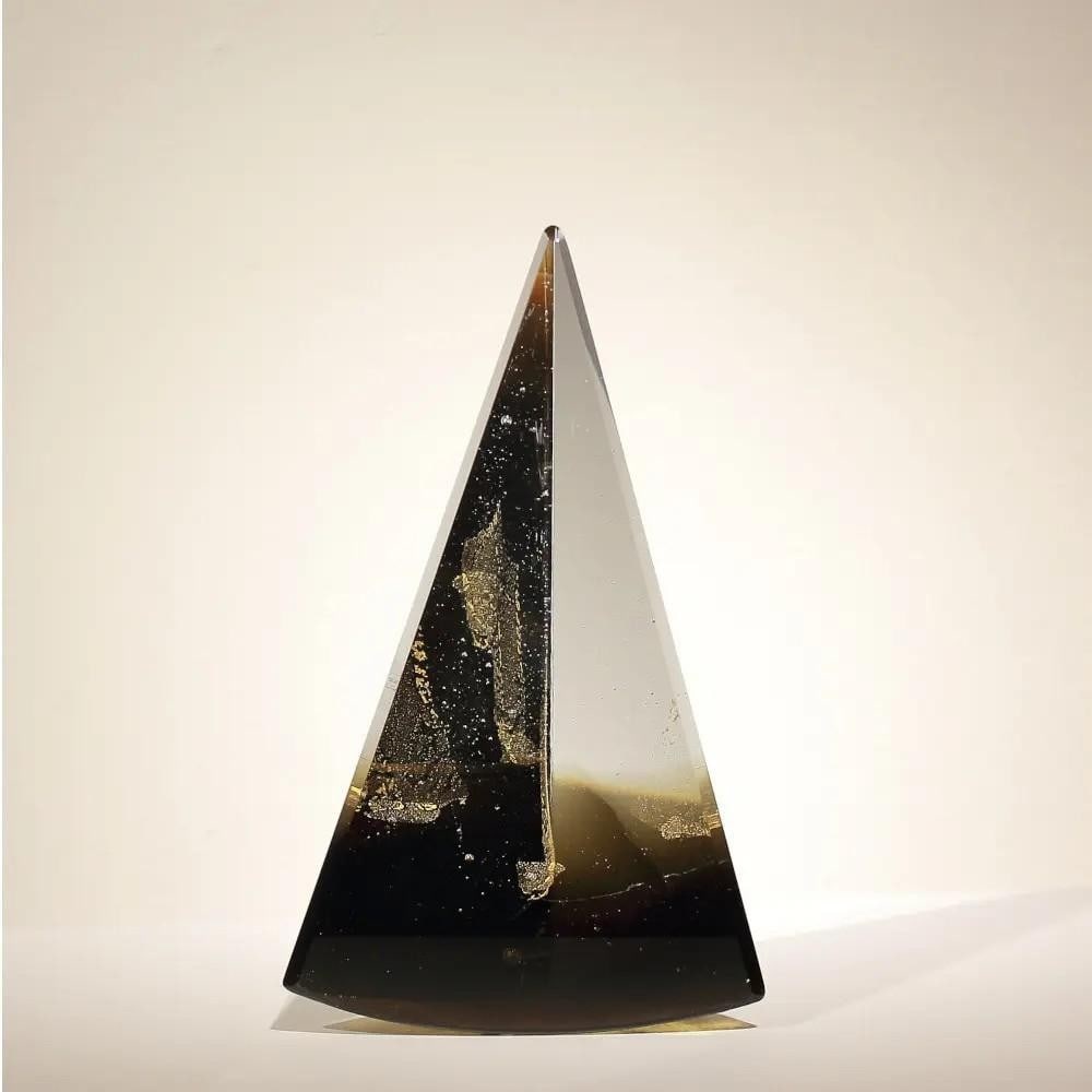 Métronome Glass Pyramid Sculpture by Antoine Rault (1 of 2)