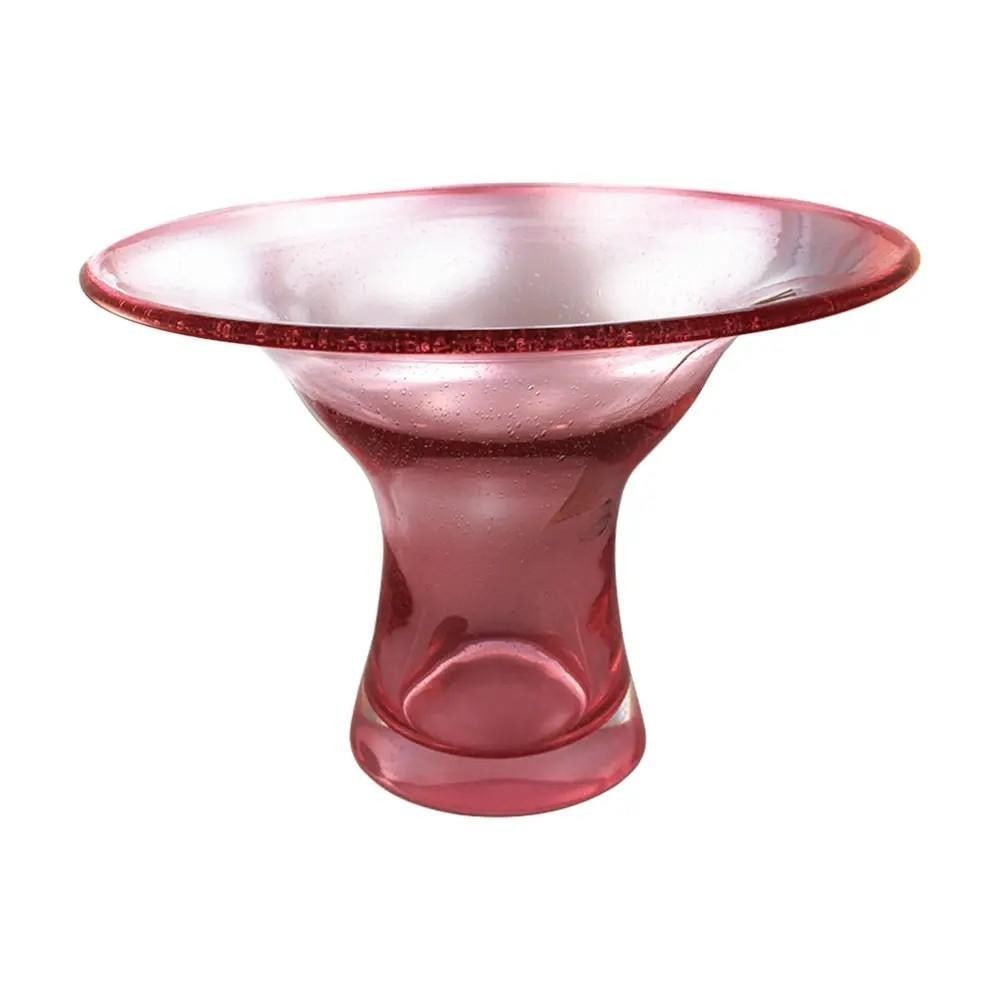 Aura' Tall Bowl by Adam Jablonski: 'Aura' Tall Bowl by Adam Jablonski Like pink champagne, the bubbles flow through the fine Polish crystal of this tall bowl, creating a gorgeous piece that would elevate any table setting. Whi