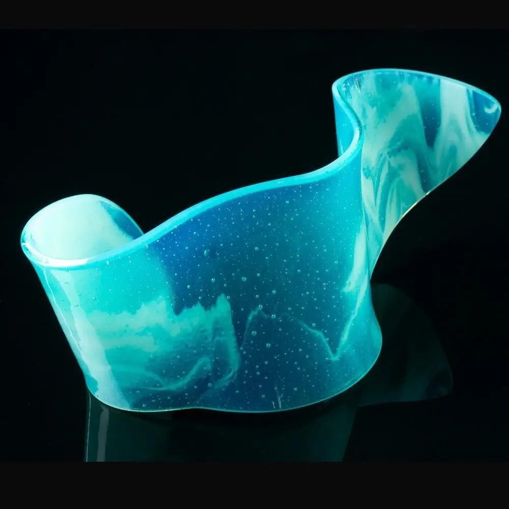Aqua' Glass Art Sculpture by Lisa Pettibone (1 of 2)