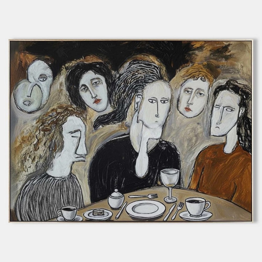 The Quiet Gathering Canvas Painting (1 of 2)