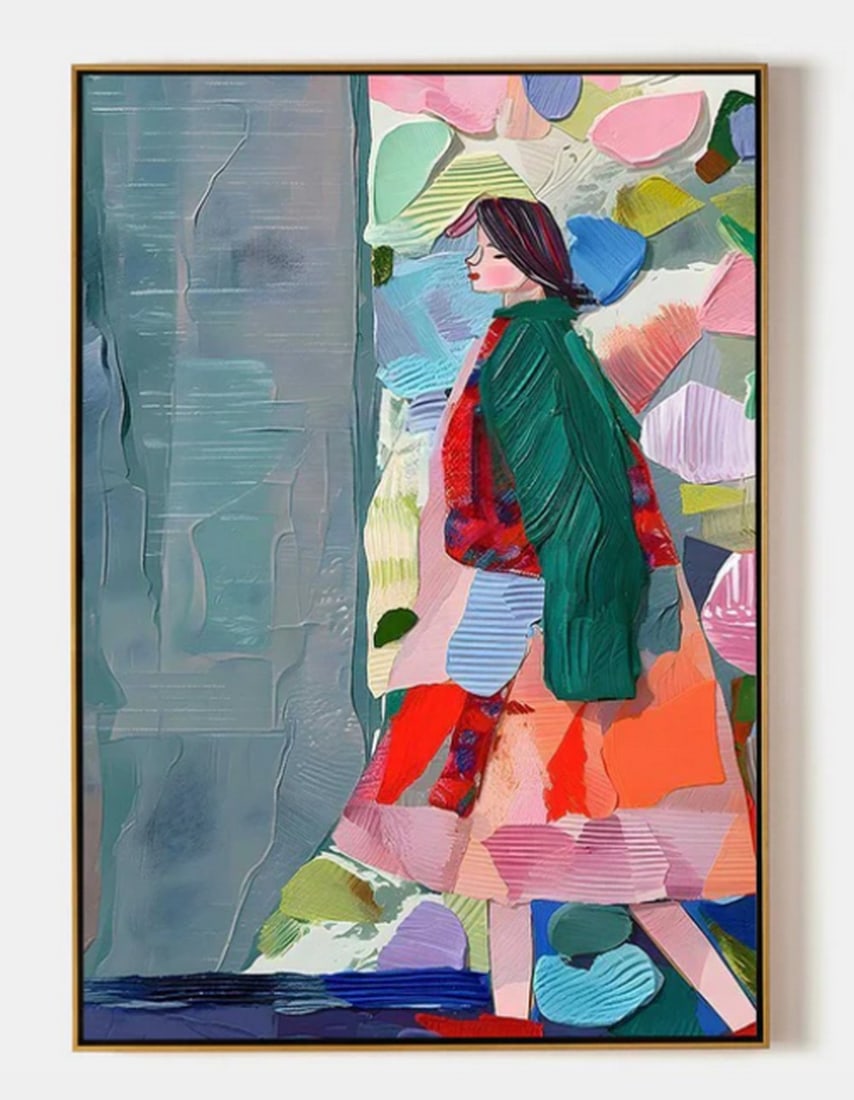 "Walking in Color" Abstract Painting (1 of 3)