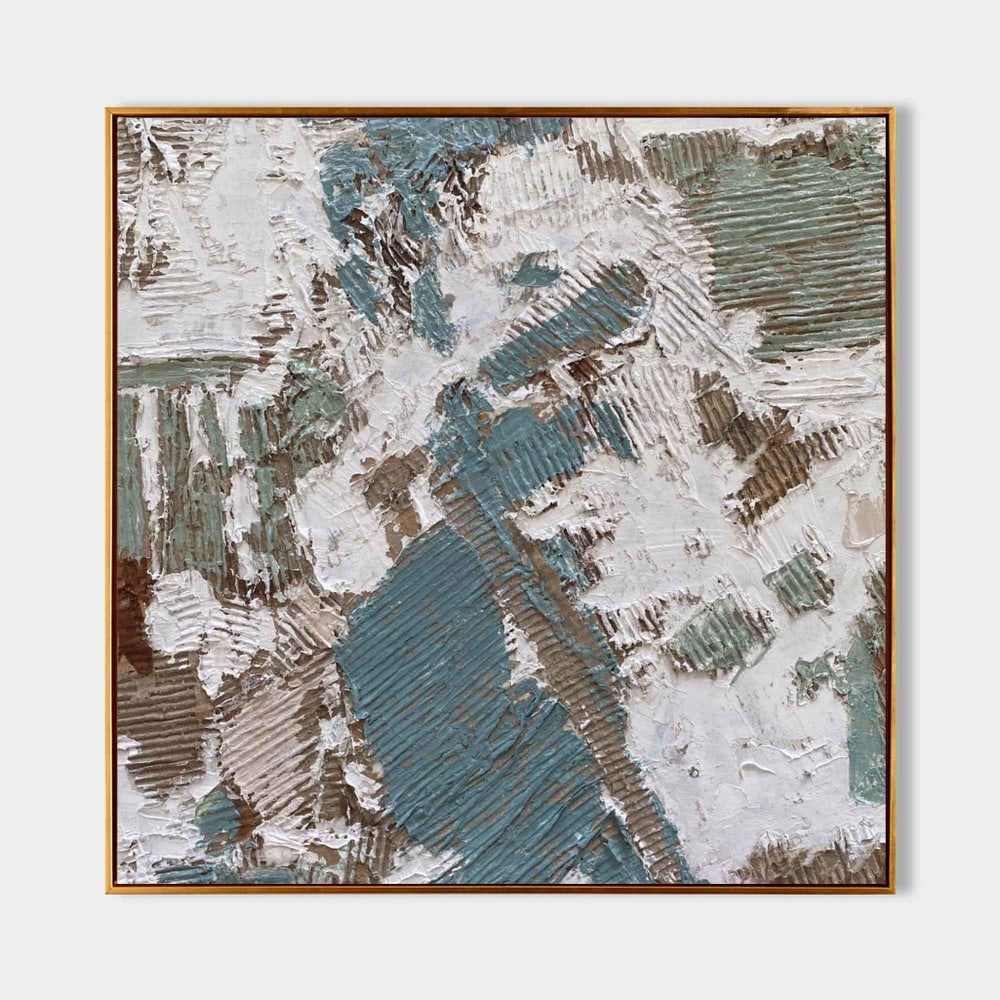 Minimalist Wasabi-Sabi Inspired Wall Art Canvas Painting (1 of 2)