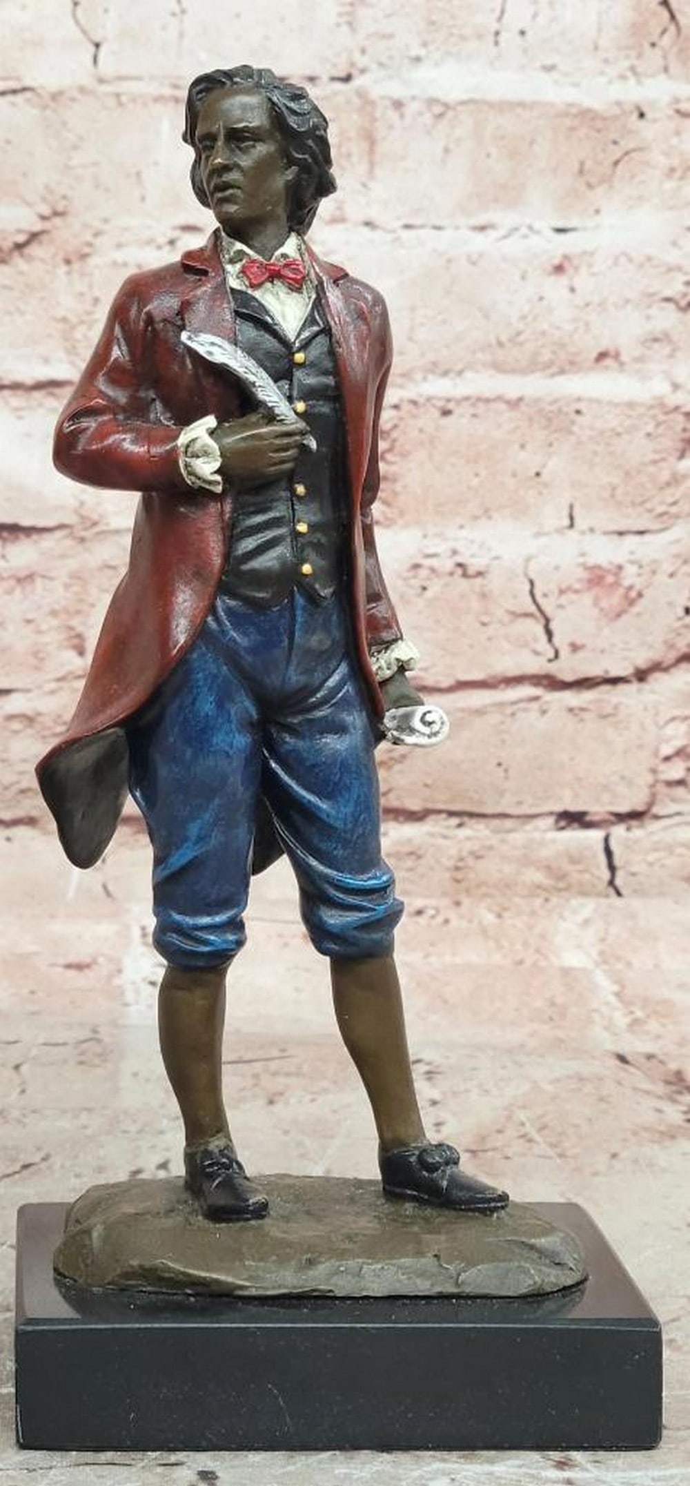 Milo Signed Frédéric Chopin Bronze Sculpture on Marble Base – 8 1/2" x 4" (1 of 6)